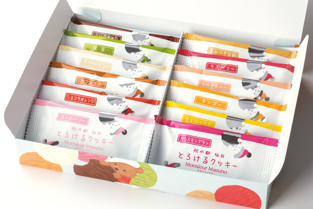 アルパジョン 杜の都 仙台 とろけるクッキー Monsieur Masino 仙台駅でも買える】とろけるクッキー＆クマの手シューラスク「アルパ